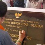 Peresmian Bendungan Titab-Ularan, di Bali oleh Megawati Soekarnoputri (IST) 
