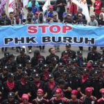 Demo Buruh, 6 Februari 2016 - Liputan6.com/Angga Yuniar