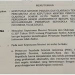 SK pencabutan pembekuan PSSI oleh Menpora (IST)
