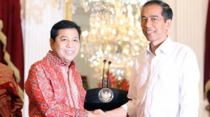 Setya Novanto dan Presiden Jokowi (IST)