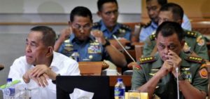 Menhand Ryamizard Ryacudu dan Panglima TNI Jenderal Gatot Nurmantyo (IST)