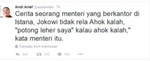 Twitter Andi Arief (IST)