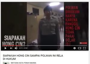 Video Polwan minta maaf (IST)
