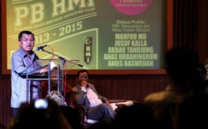 Jusuf Kalla dalam acara HMI (IST)