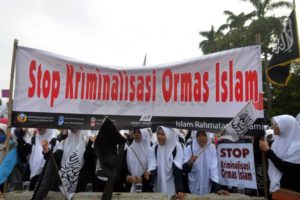 Demo setop kriminalisasi Ormas Islam (IST)