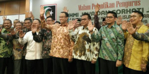 Mohamad Taufik saat dilantik menjadi Ketua Presidium KAHMI Jaya  (IST)