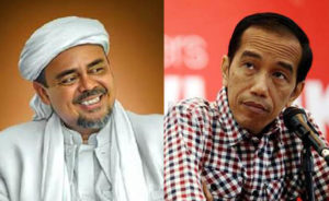 Habib Rizieq dan Joko Widodo (Jokowi)