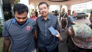 Wakil Gubernur Sumatera Utara T Erry Nuradi usai menjalani pemeriksaan oleh Tim penyidik satuan tugas khusus (Satgasus) Kejaksaan Agung (IST)