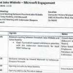 Kunjungan Jokowi ke Microsoft (IST)