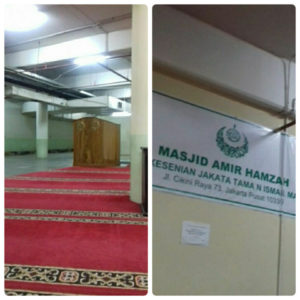 Masjid Amir Hamzah di TIM lokasinya di basement parkiran (DOK Suaranasional)