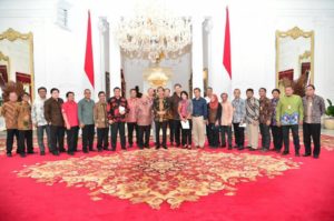 Presiden Jokowi bertemu para Pemred (IST)