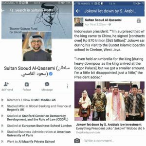 Kalangan profesional arab posting berita Jokowi kecewa ke Raja Salman (IST)