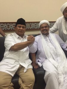 Prabowo dan Habib Rizieq (IST)