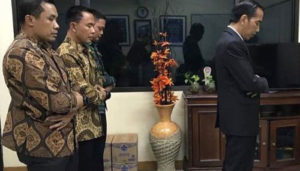 Presiden Jokowi pimpin shalat berjamaah (IST)