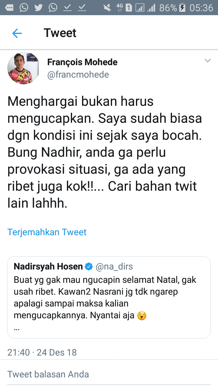 Musisi Kristen Ini Ingatkan Prof Nadirsyah tak Provokasi 